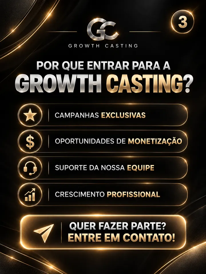 Post Por que entrar para a Growth Casting: campanhas exclusivas, monetização, suporte e crescimento profissional